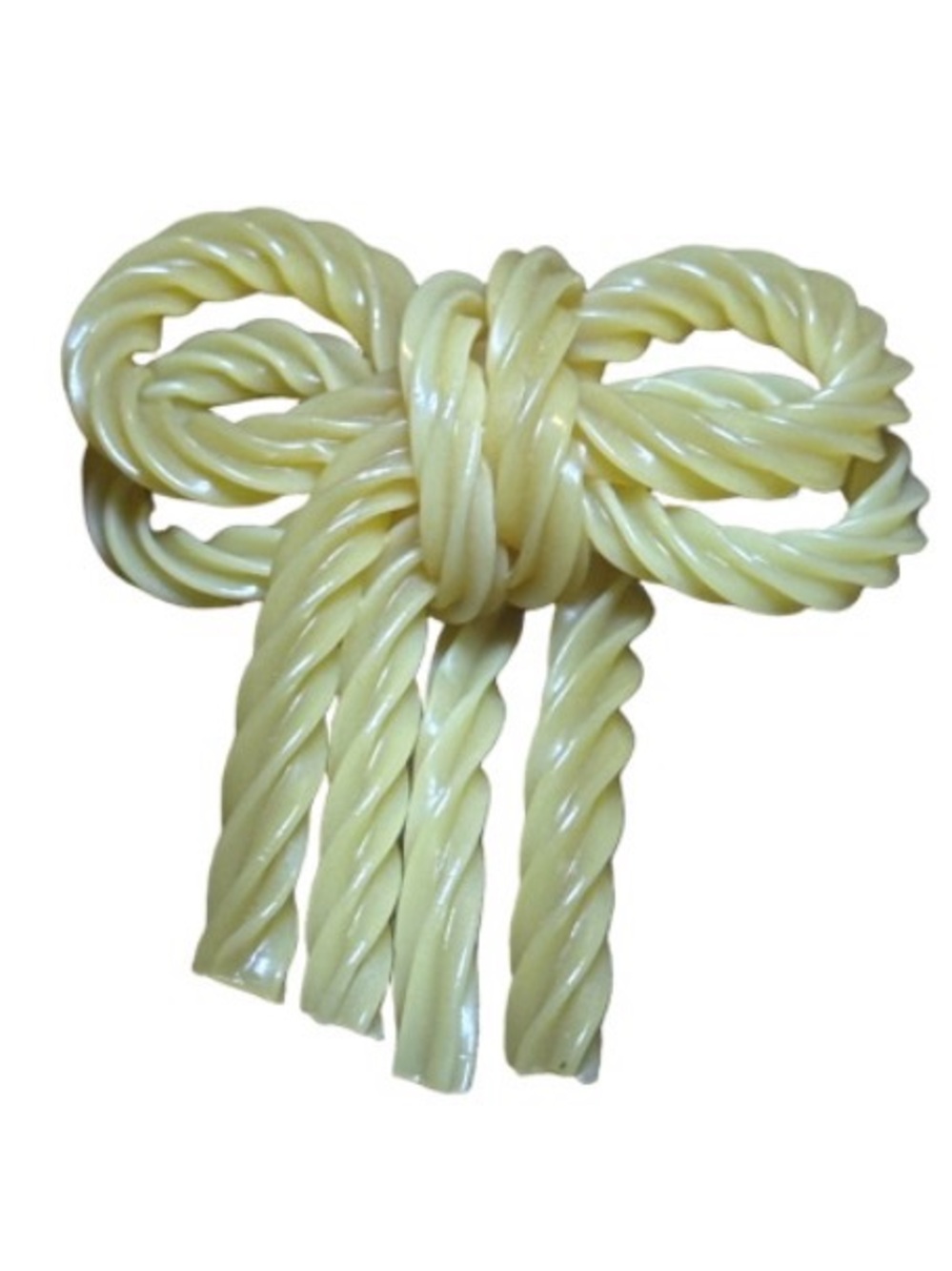 Vintage celluloid licorice spaghetti brooch